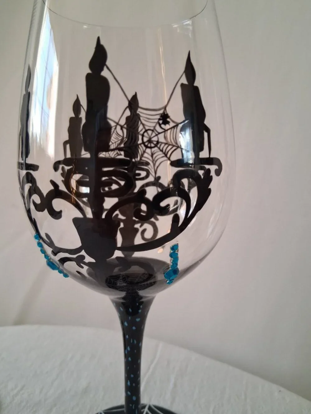 Halloween wine glasses
